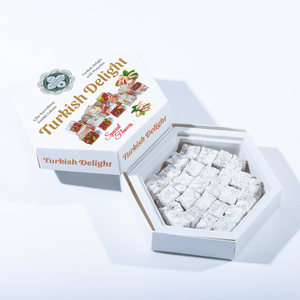 Turkish Delight with Double Roasted Pistachios – 160g (5.64 oz) / 200g (7.05 oz)/ 320g (11.29 oz) - Exporgin | Türkiye Comes to You