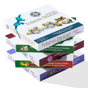Turkish Delight with Rose Flavoured 320g (11.29 oz) - Exporgin | Türkiye Comes to You