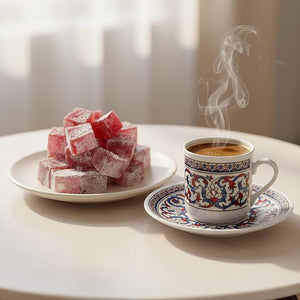 Turkish Delight with Rose Flavoured 320g (11.29 oz) - Exporgin | Türkiye Comes to You