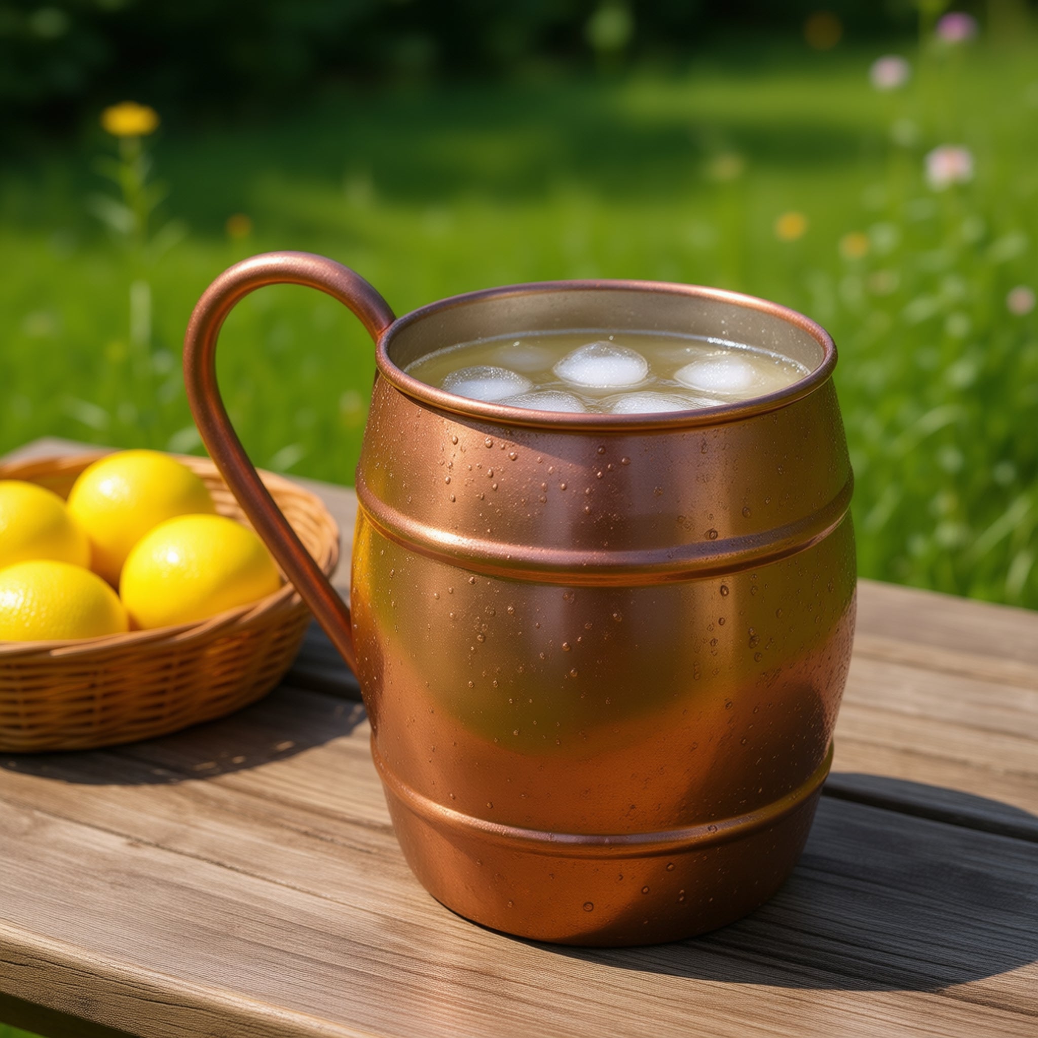 Turna Bakır – Copper Grande Glass – Hand - Hammered Turkish Artisan Drinkware – 1000 ml (Oxidized Finish) - Exporgin | Türkiye Comes to You