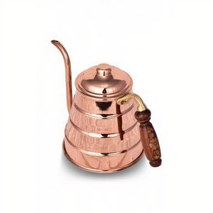 Turna Bakır – Copper “Tiryaki” Teapot – Hand - Hammered & 100% Handmade – 800 ml - Exporgin | Türkiye Comes to You