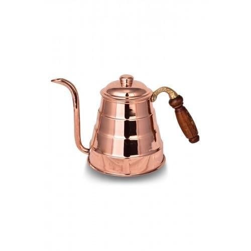 Turna Bakır – Copper “Tiryaki” Teapot – Hand - Hammered & 100% Handmade – 800 ml - Exporgin | Türkiye Comes to You