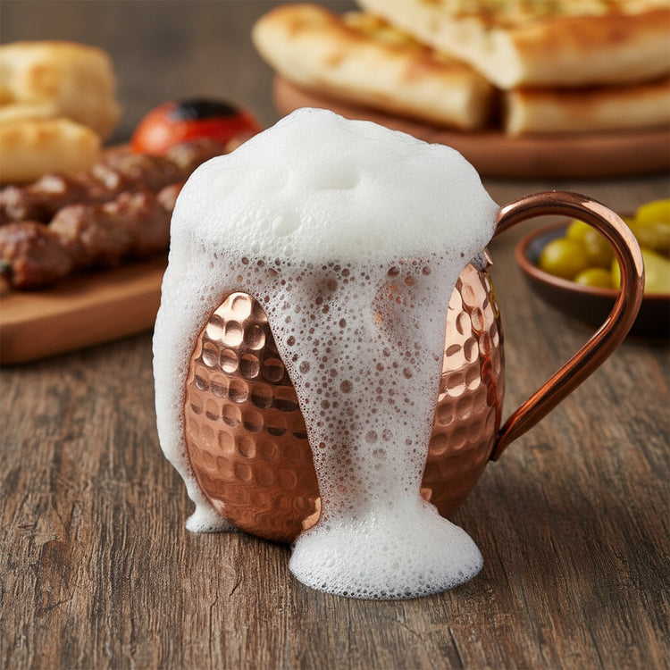 Turna Bakır – Hand - Hammered Copper Cup – 100% Handmade & Durable – 360 ml - Exporgin | Türkiye Comes to You