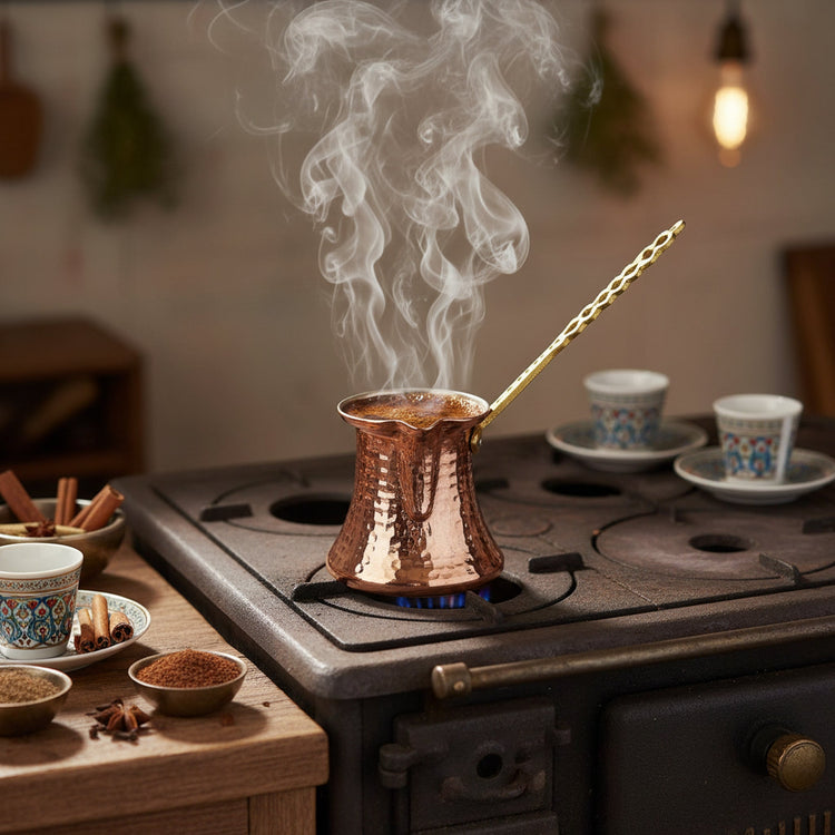 Turna Bakır – Hand - Hammered Copper Cup – Authentic Turkish Artisan Drinkware – 430 ml - Exporgin | Türkiye Comes to You