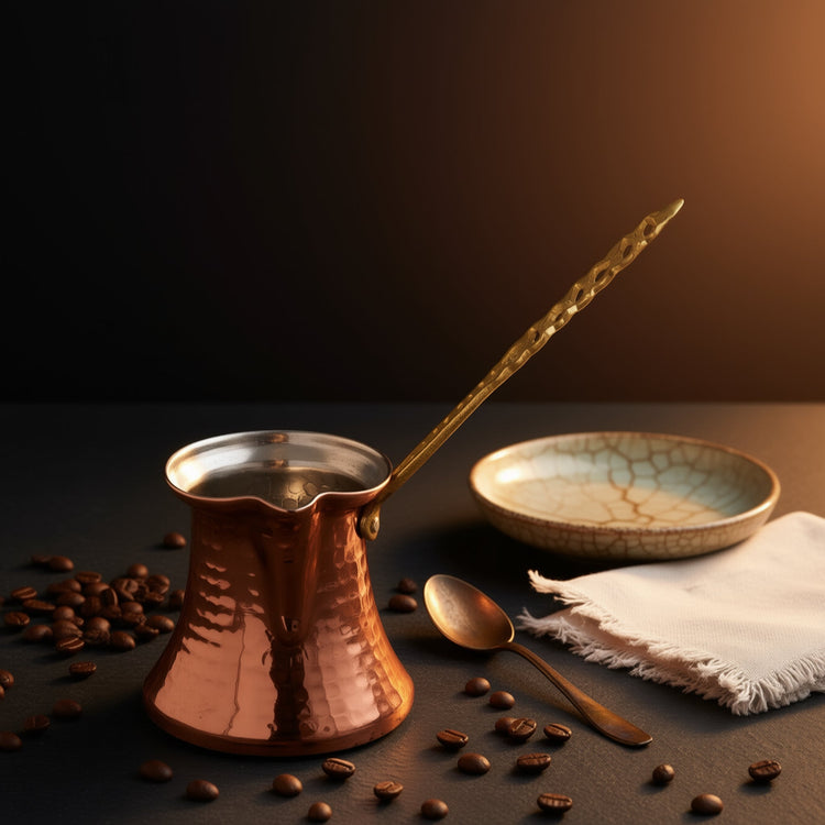 Turna Bakır – Hand - Hammered Copper Cup – Authentic Turkish Artisan Drinkware – 430 ml - Exporgin | Türkiye Comes to You