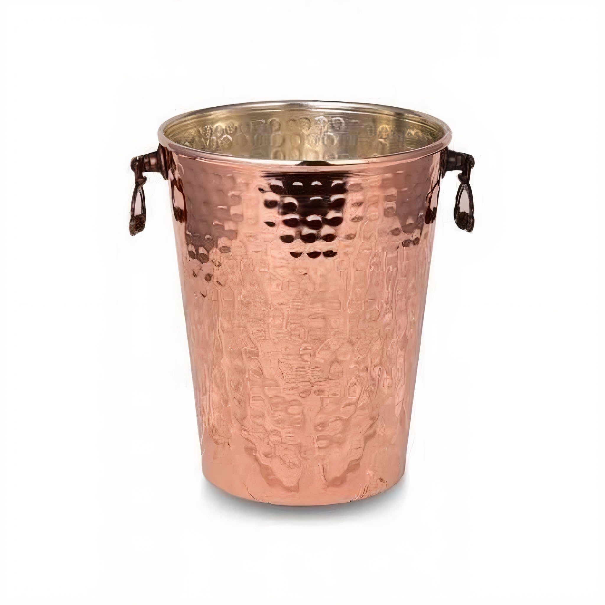 Turna Bakır – Hand - Hammered Copper Ice Bucket – Turkish Artisan Barware – 15 cm - Exporgin | Türkiye Comes to You