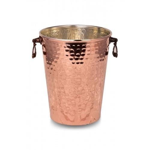 Turna Bakır – Hand - Hammered Copper Ice Bucket – Turkish Artisan Barware – 15 cm - Exporgin | Türkiye Comes to You