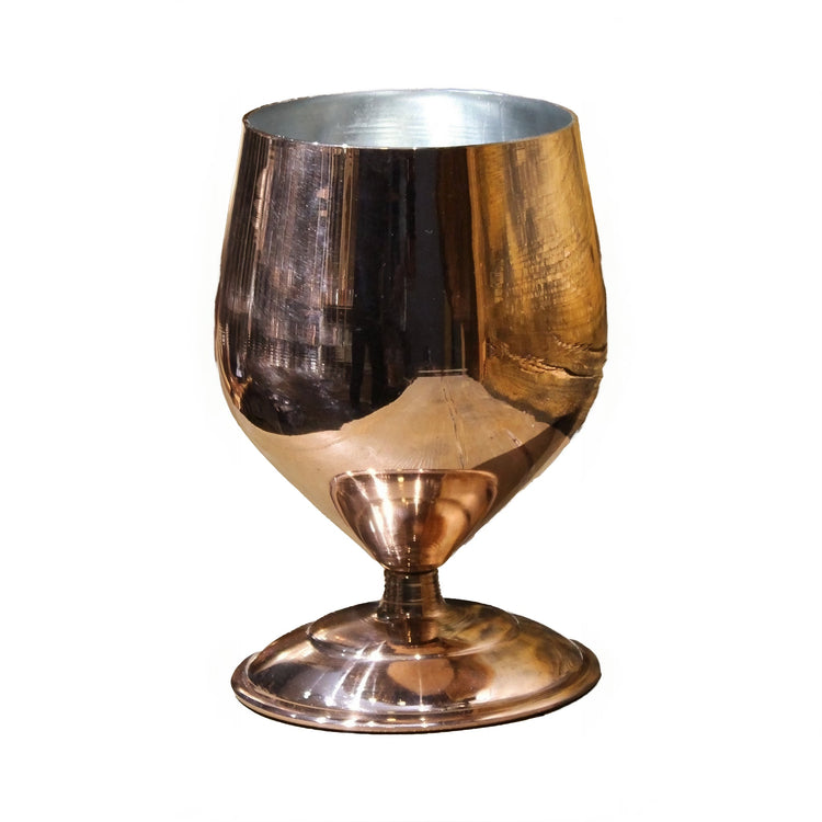 Turna Bakır – Hand - Hammered Copper Merlot Wine Glass – 100% Handmade & Elegant – 500 ml - Exporgin | Türkiye Comes to You