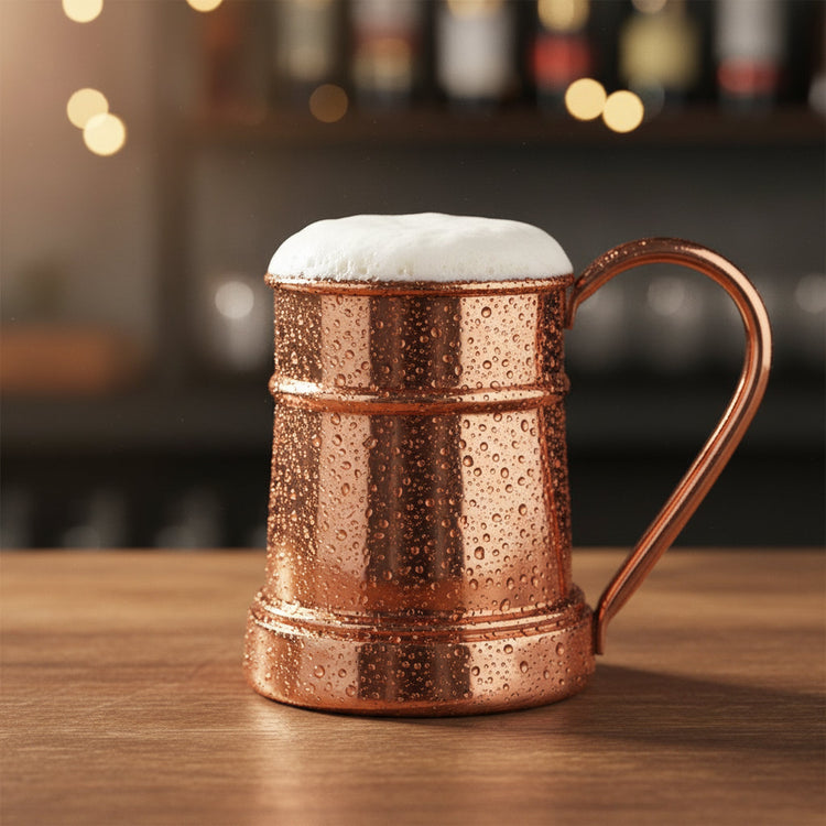 Turna Bakır – Hand - Hammered Copper Mug – Traditional Turkish Artisan Drinkware – 600 ml - Exporgin | Türkiye Comes to You