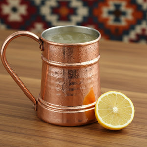 Turna Bakır – Hand - Hammered Copper Mug – Traditional Turkish Artisan Drinkware – 600 ml - Exporgin | Türkiye Comes to You