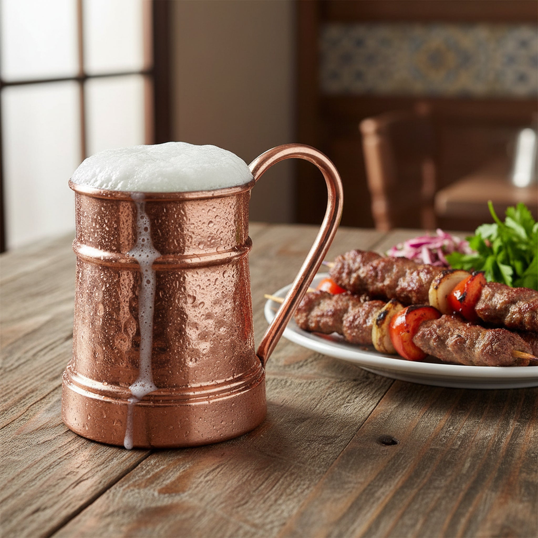 Turna Bakır – Hand - Hammered Copper Mug – Traditional Turkish Artisan Drinkware – 600 ml - Exporgin | Türkiye Comes to You