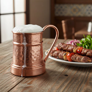 Turna Bakır – Hand - Hammered Copper Mug – Traditional Turkish Artisan Drinkware – 600 ml - Exporgin | Türkiye Comes to You