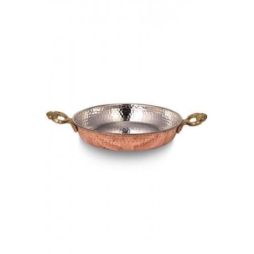 Turna Bakır – Hand - Hammered Copper Pan – Authentic Turkish Artisan Cookware – 19/28 cm - Exporgin | Türkiye Comes to You