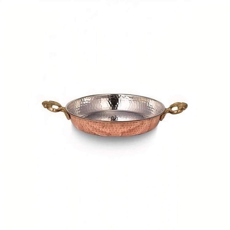 Turna Bakır – Hand - Hammered Copper Pan – Authentic Turkish Artisan Cookware – 19/28 cm - Exporgin | Türkiye Comes to You