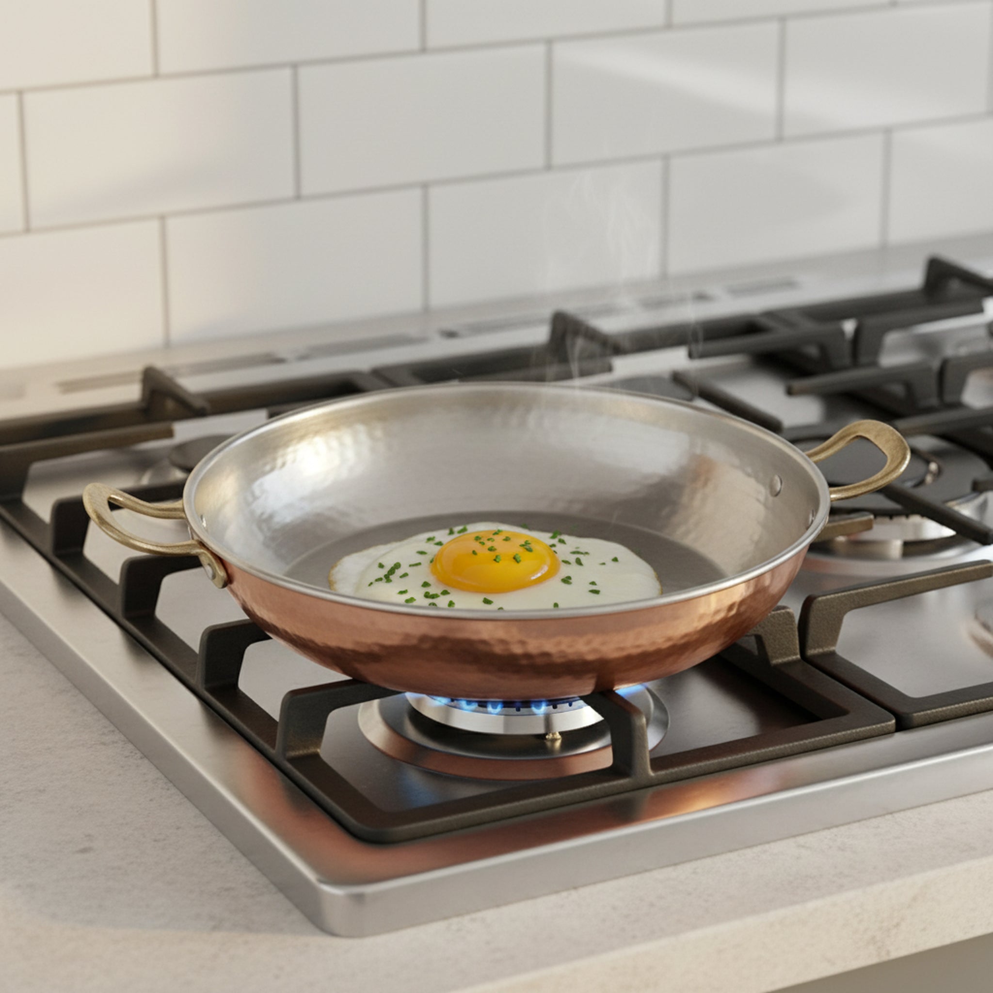 Turna Bakır – Hand - Hammered Copper Pan – Traditional Turkish Artisan Cookware – 16.8/23.5 cm - Exporgin | Türkiye Comes to You