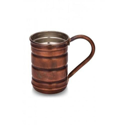 Turna Bakır – Hand - Hammered Copper Scotch Glass – Oxidized Finish Turkish Artisan Barware – 380 ml - Exporgin | Türkiye Comes to You