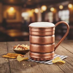 Turna Bakır – Hand - Hammered Copper Scotch Glass – Oxidized Finish Turkish Artisan Barware – 380 ml - Exporgin | Türkiye Comes to You