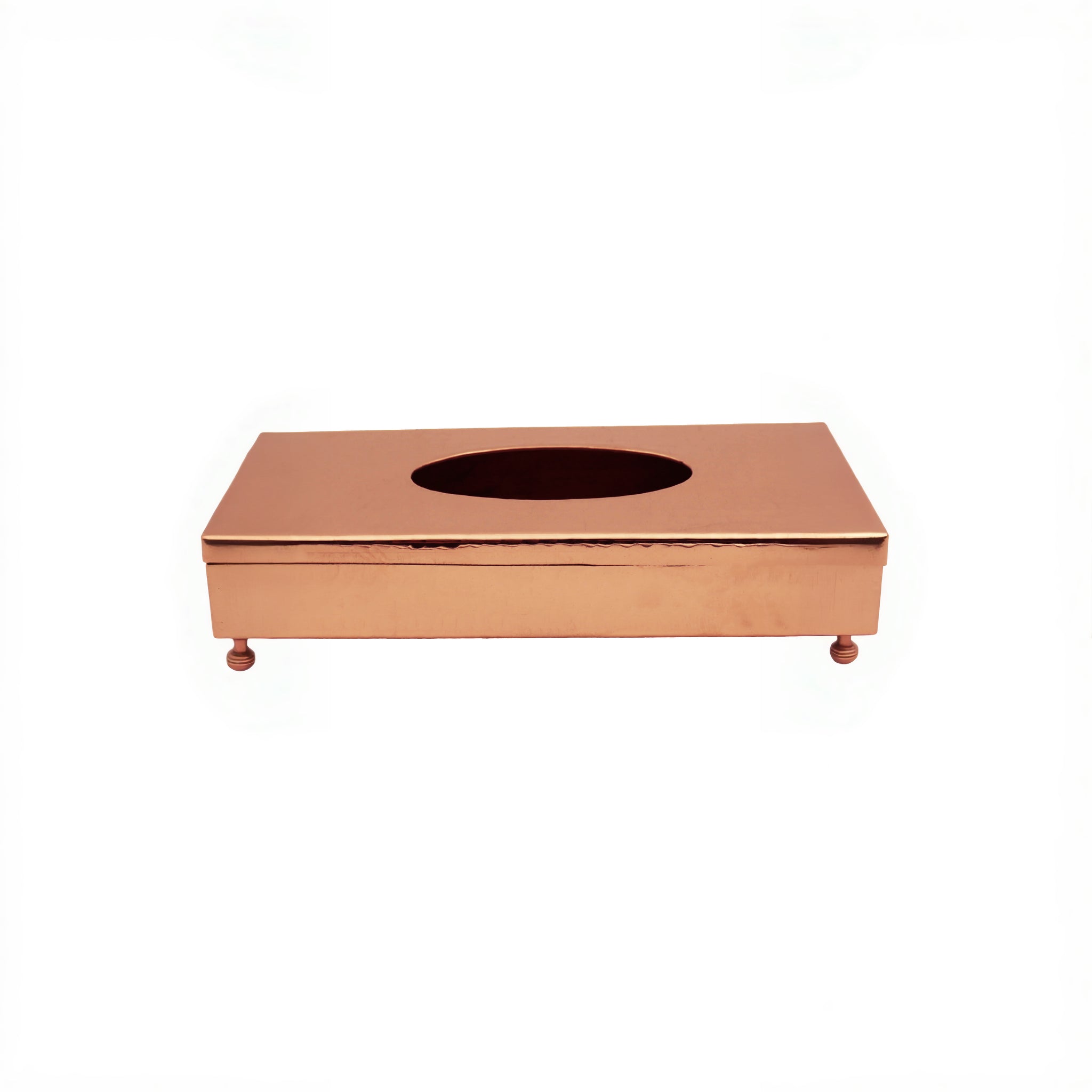 Turna Bakır – Handcrafted Copper Napkin Holder – Traditional Turkish Artisan Tableware – 12x24 cm - Exporgin | Türkiye Comes to You