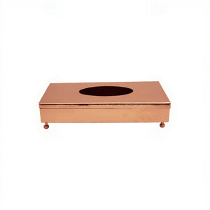 Turna Bakır – Handcrafted Copper Napkin Holder – Traditional Turkish Artisan Tableware – 12x24 cm - Exporgin | Türkiye Comes to You