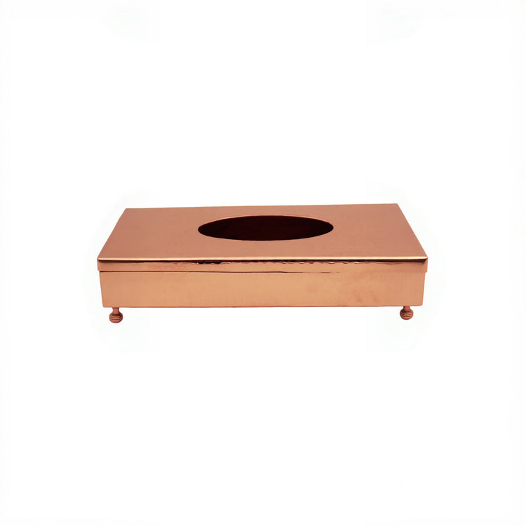 Turna Bakır – Handcrafted Copper Napkin Holder – Traditional Turkish Artisan Tableware – 12x24 cm - Exporgin | Türkiye Comes to You