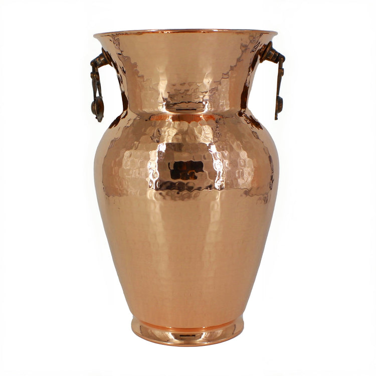 Turna Bakır – Handcrafted Copper Vase – Traditional Turkish Artisan Home Décor – 15x25.5 cm - Exporgin | Türkiye Comes to You
