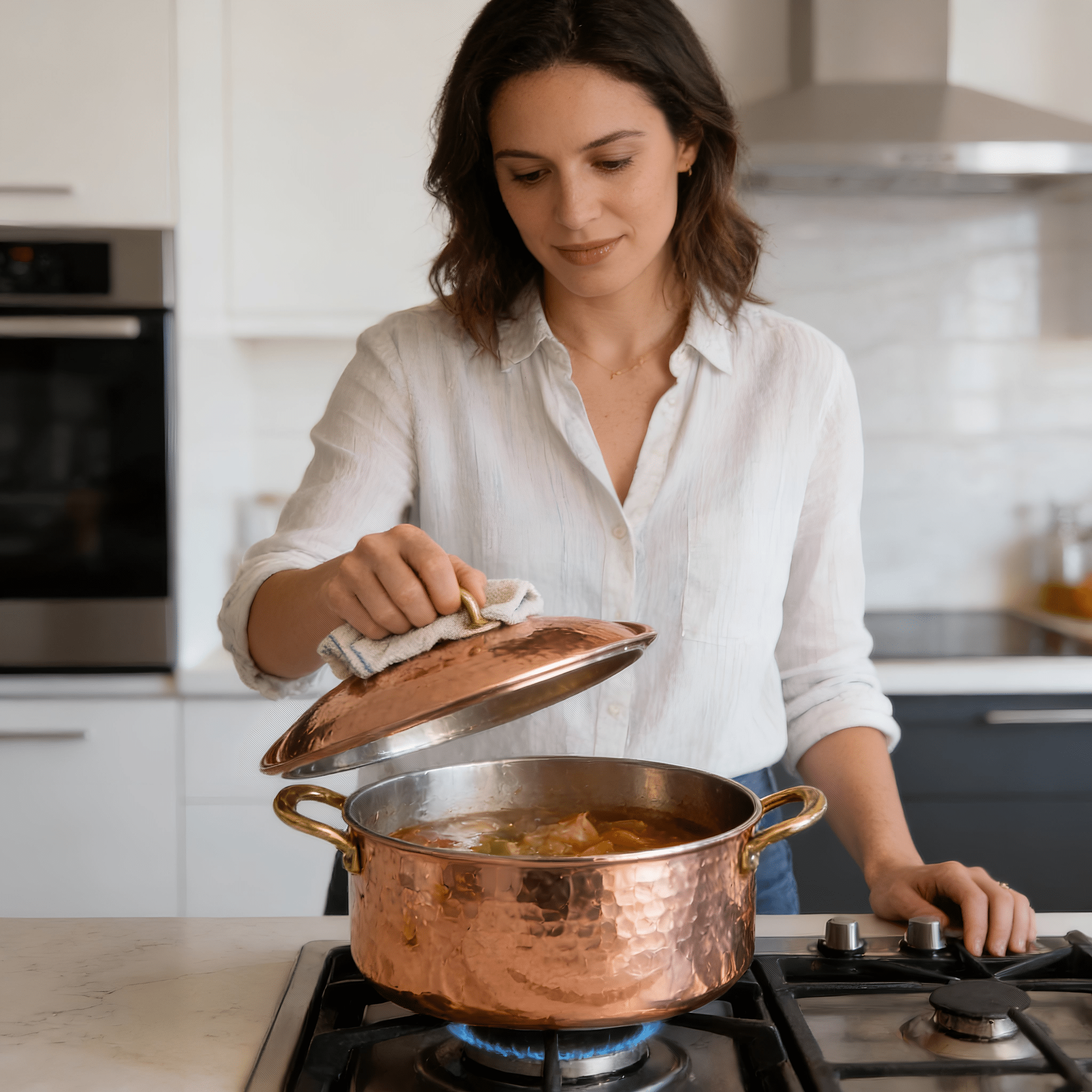 Turna Copper Italian Pot Hand - Hammared - Exporgin | Türkiye Comes to You