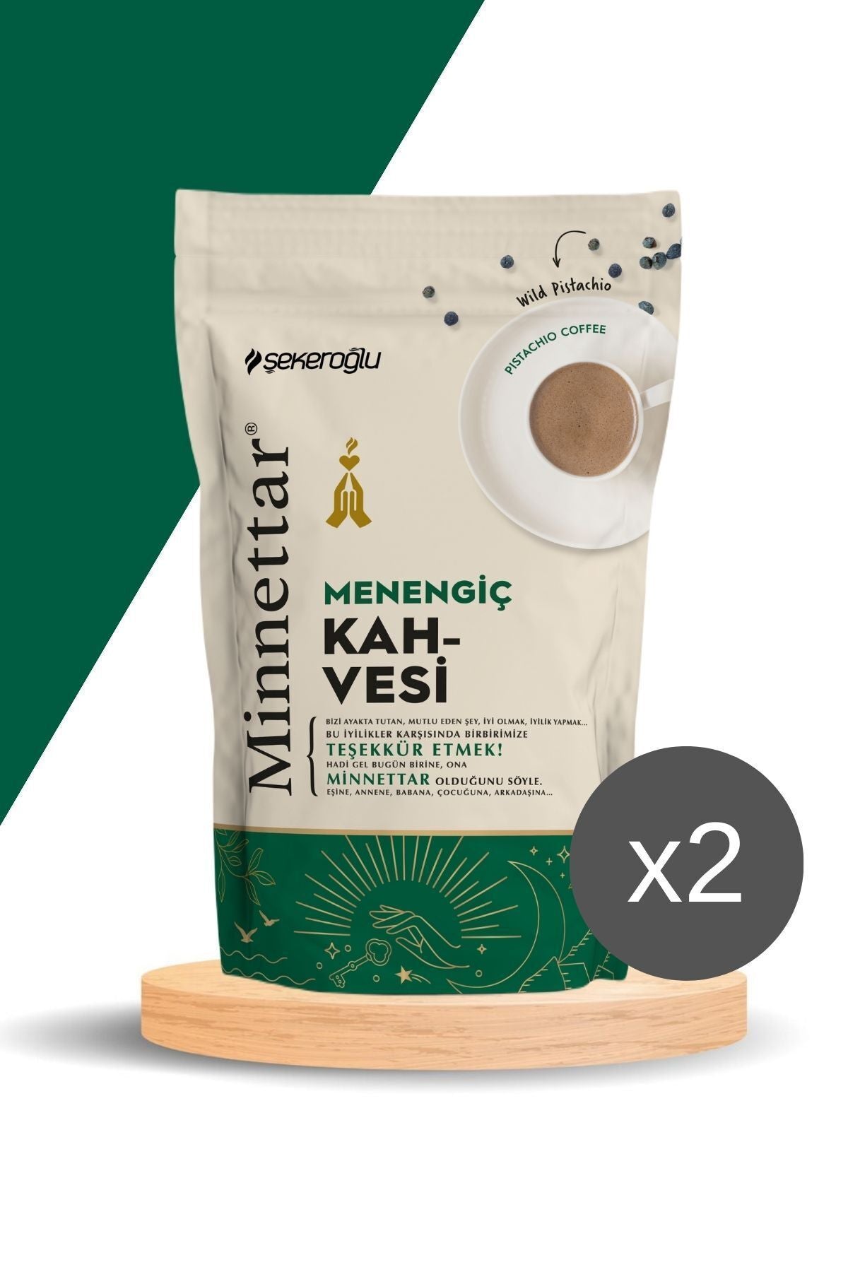 Minnettar Menengiç Kaffee 2 x 165 Gr (2 Packungen)