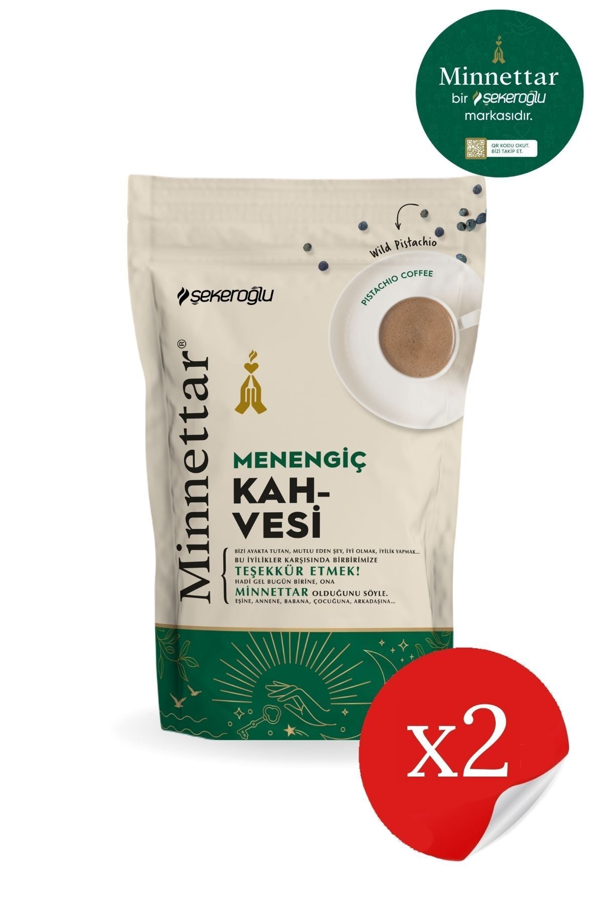 Minnettar Menengiç Kaffee 2 x 165 Gr (2 Packungen)