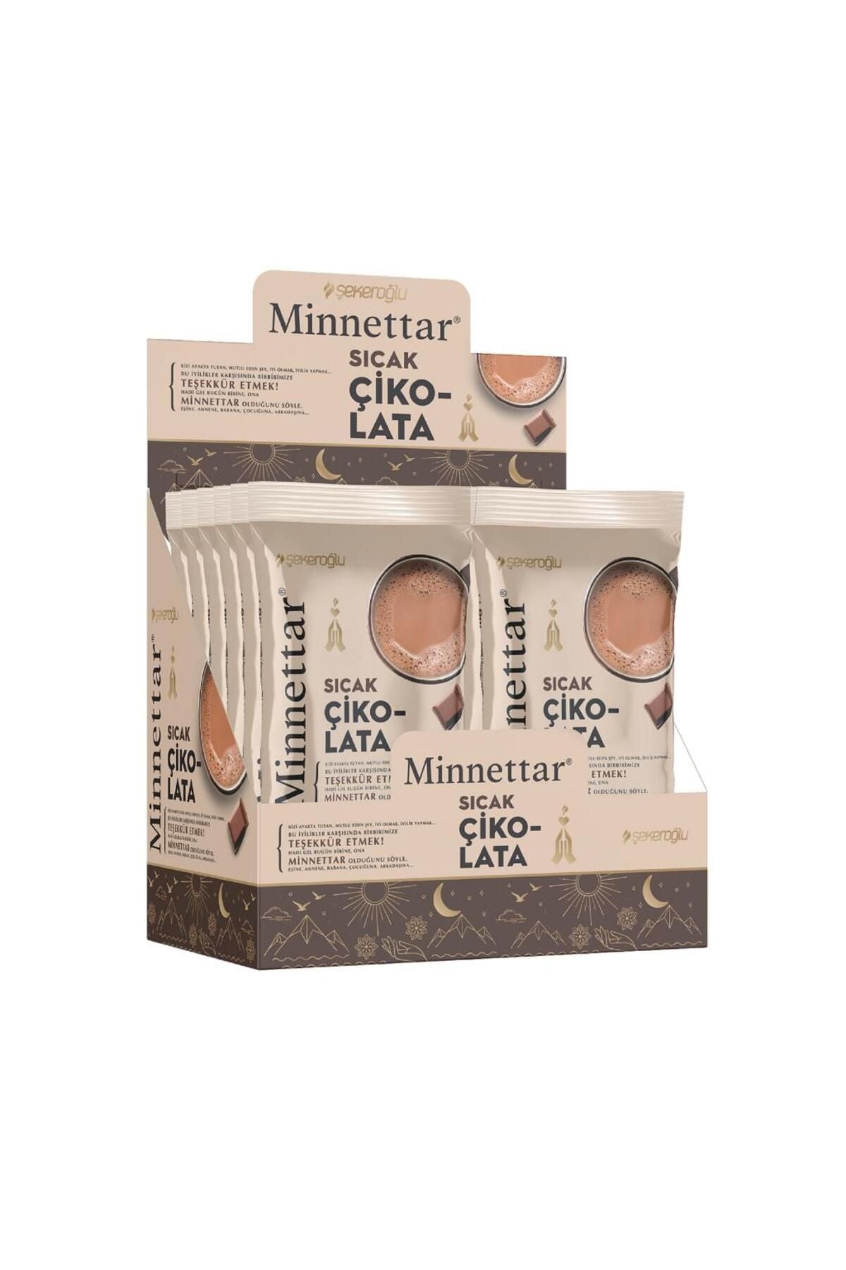 Minnettar Single Drink Hot Chocolate 18 G (12 Pieces)