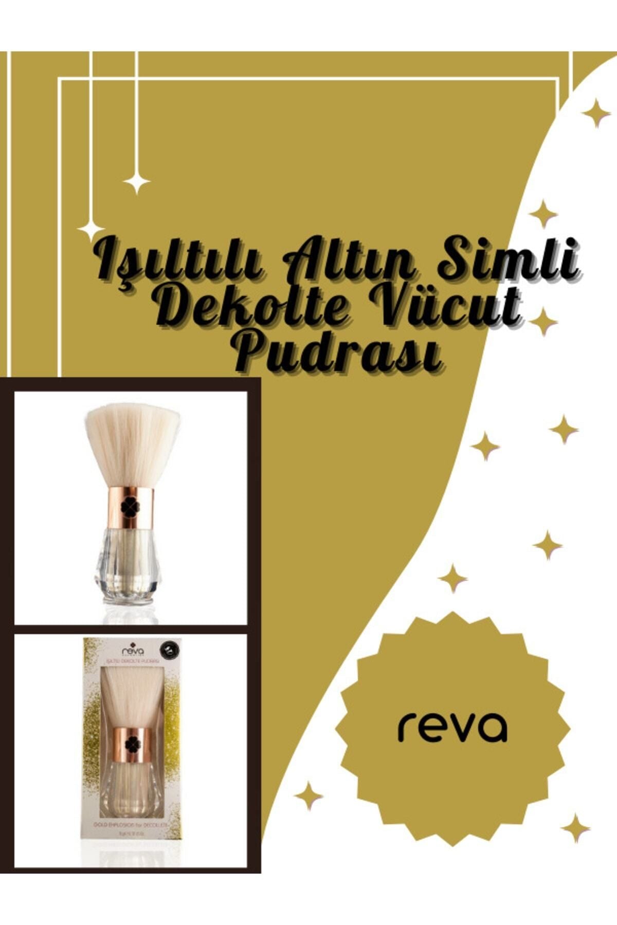 Reva Luminous Gold Glitter Decollete Powder - Explosion en or pour décolétte - Contenu végétalien et propre