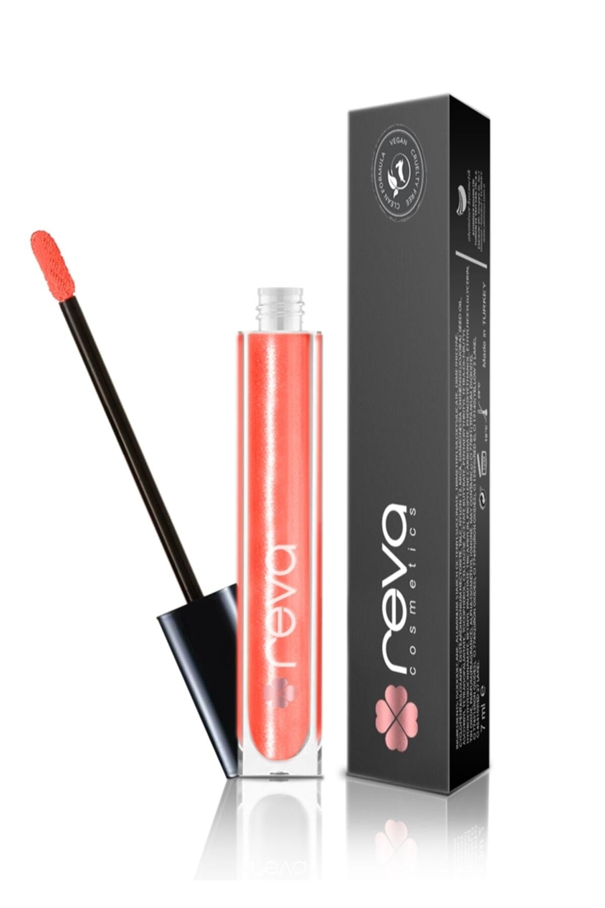 Radiant Lip Gloss - Hi -S -orange rotes Lipgloss - Nr. 205 - Veganer und sauberer Schönheit