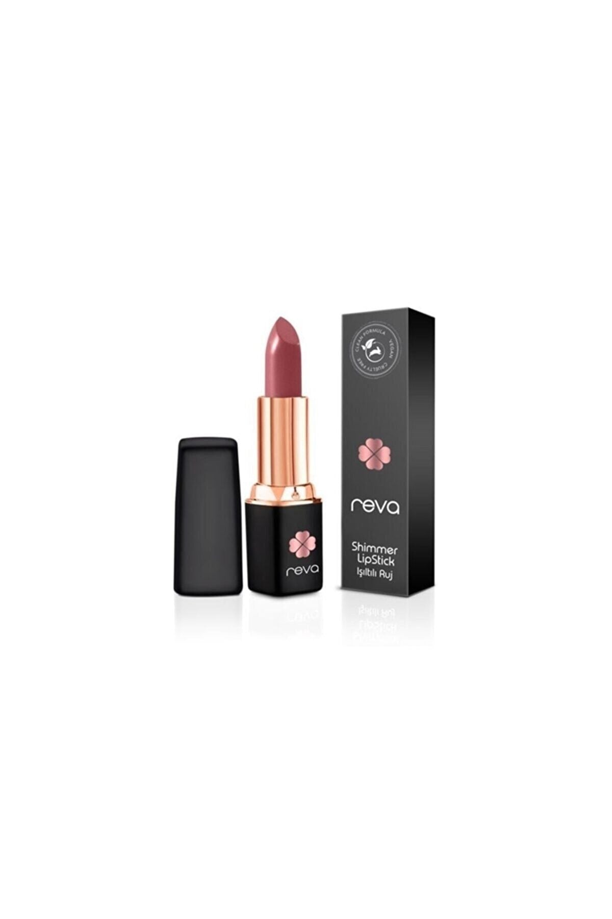 Rossetto Shimmer di Reva - Rio del rossetto luccicante Old Rose - NO: 905 - Ingredienti vegani e puliti