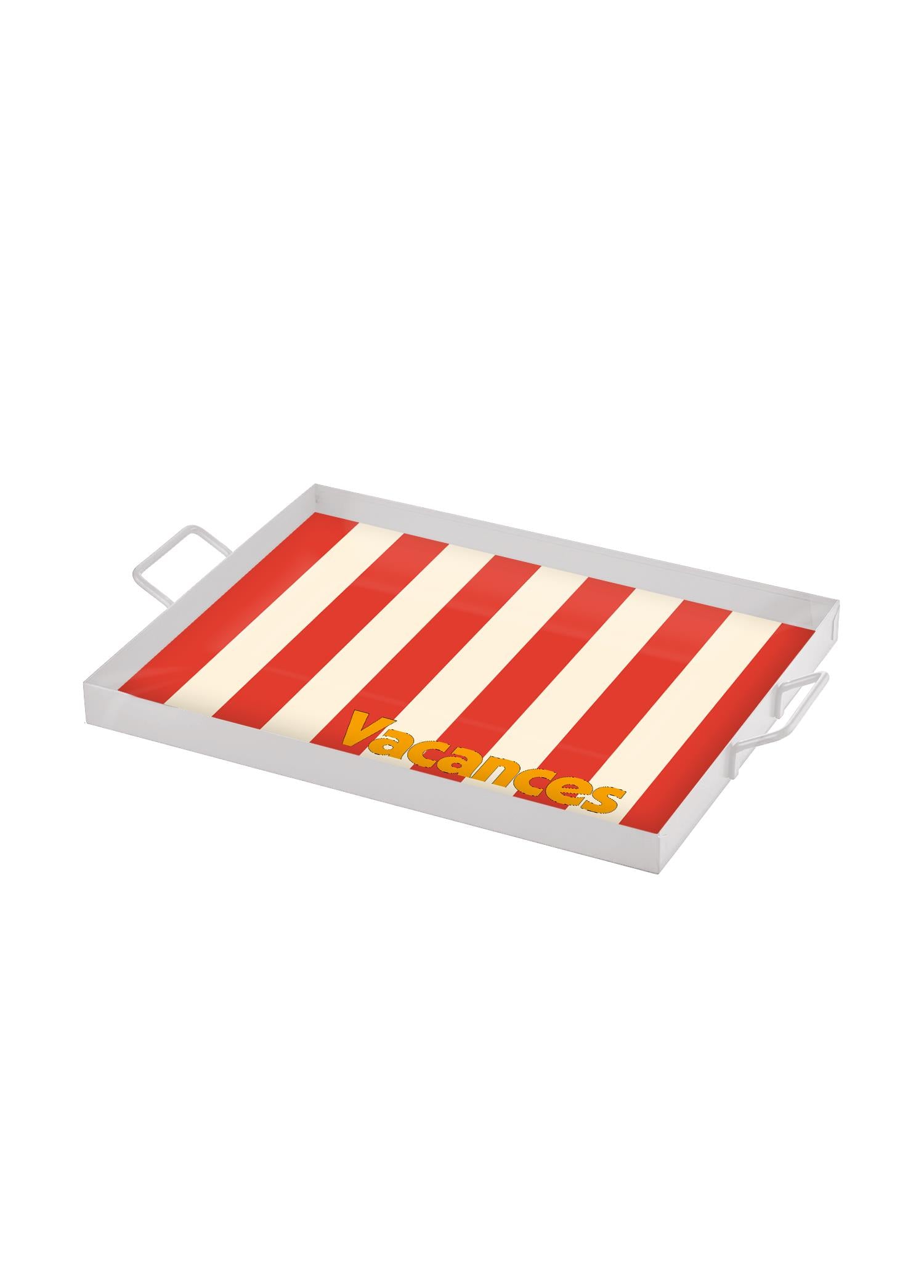 Vacanses Decorative Metal Tray 40x30 cm