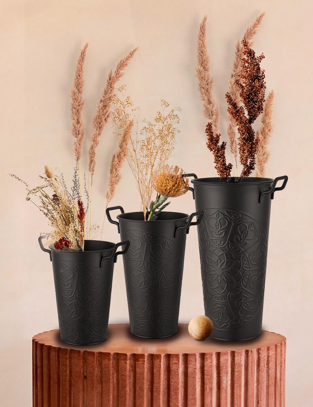 Vase 30 cm - Black - Exporgin - Global Shopping Site