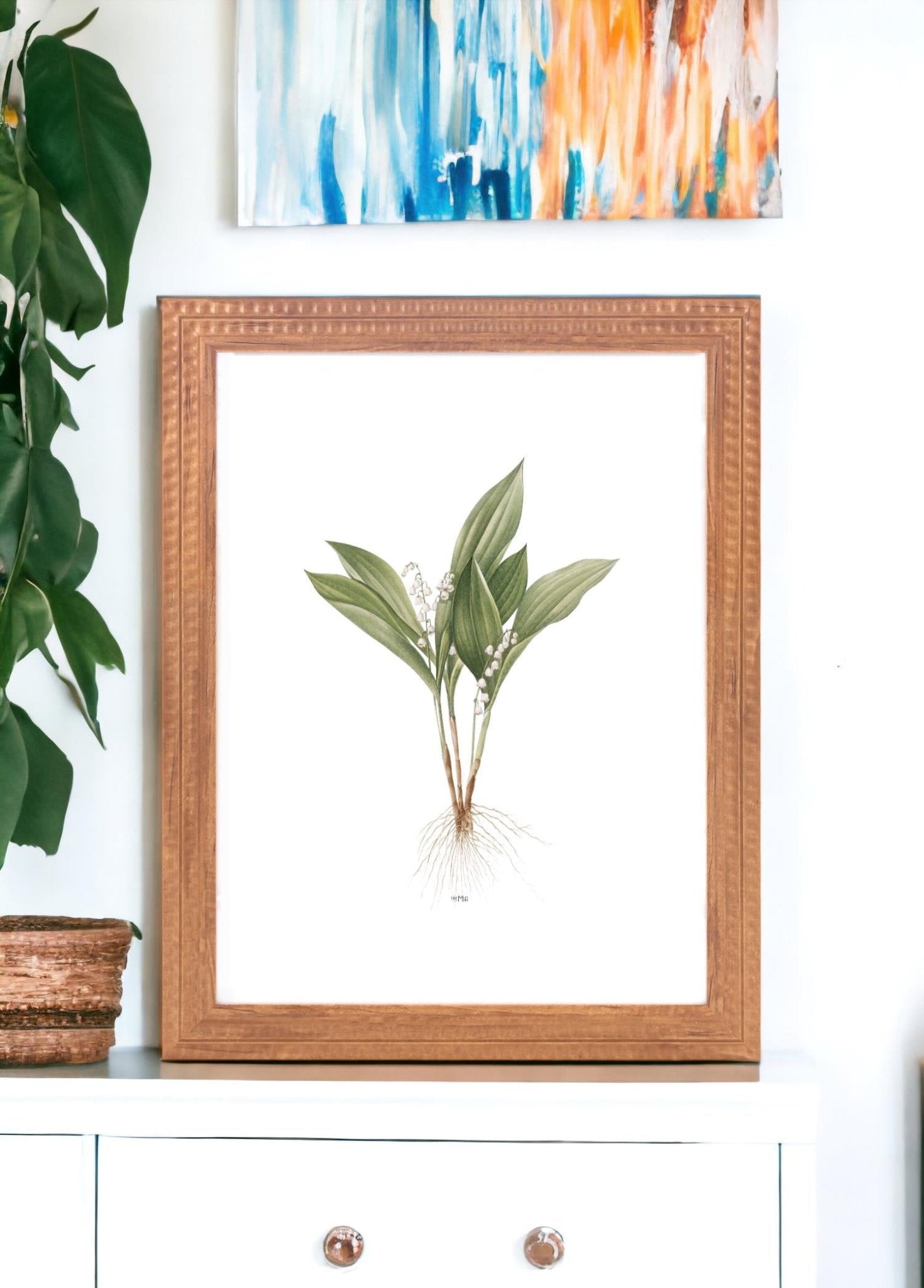 Vimini Photo Frame Brown 30x40 cm - Exporgin - Global Shopping Site