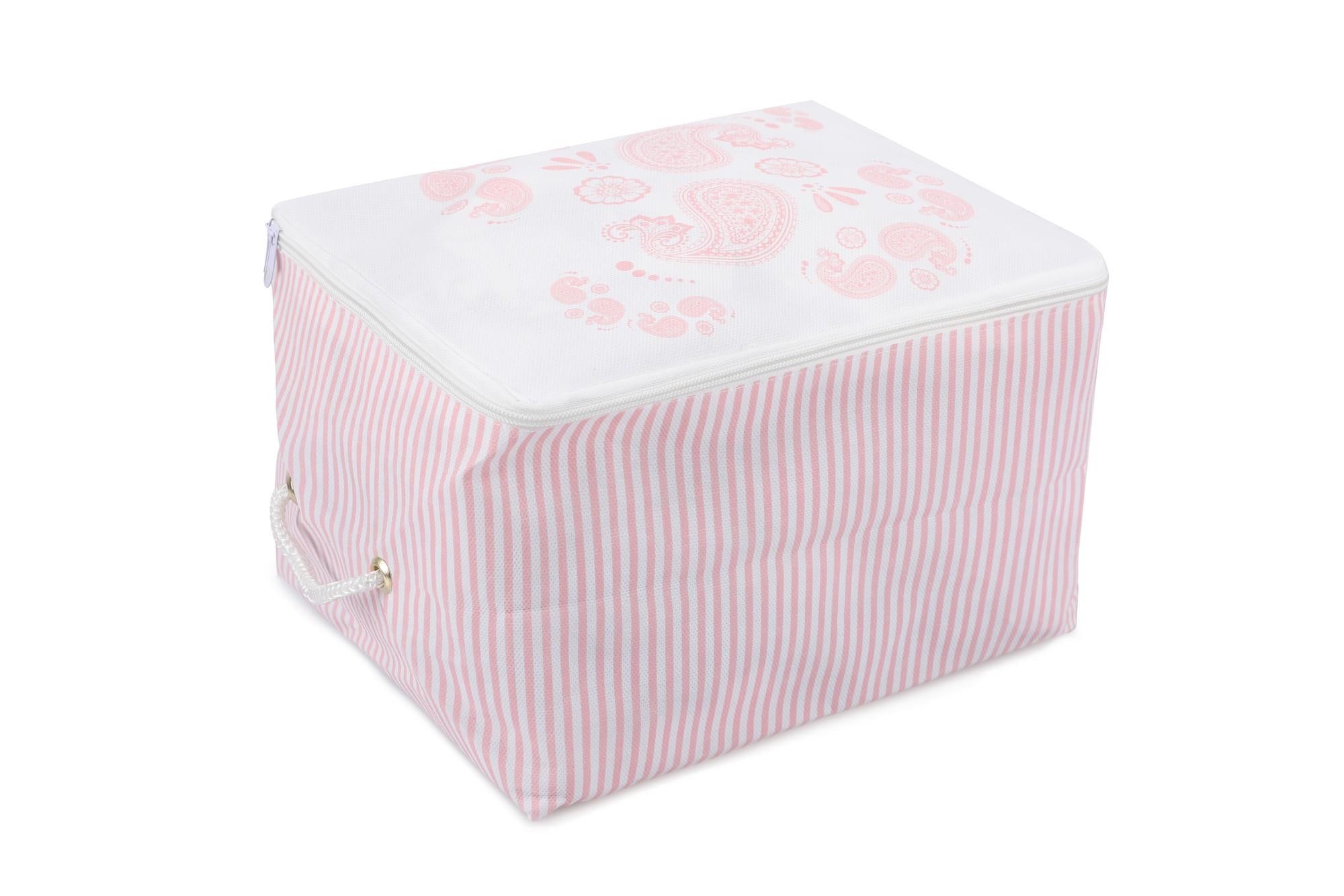 Violettes Basis und unter Bett Aufbewahrungsbeutel 30x25x15 cm Pink