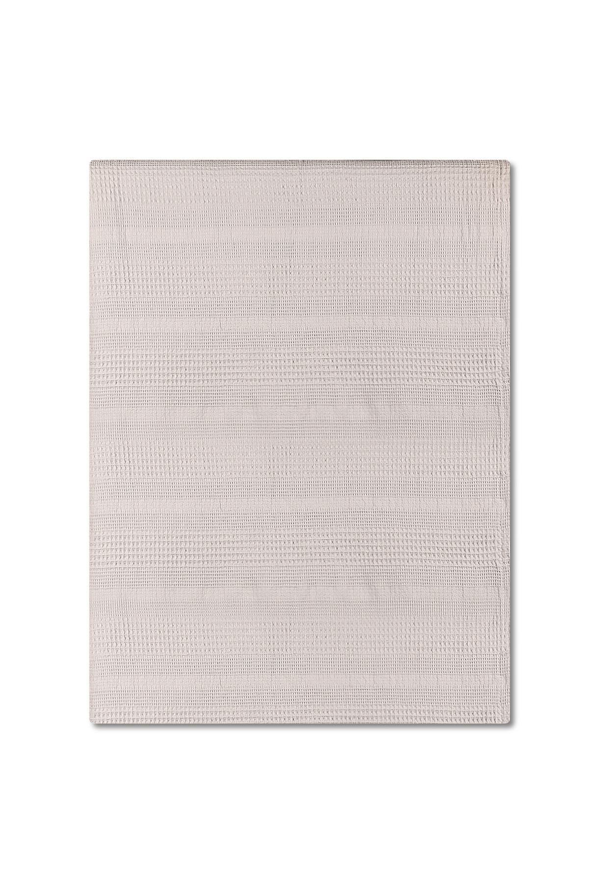 Waffle Cotton Double Piqué 220x240 cm - Beige