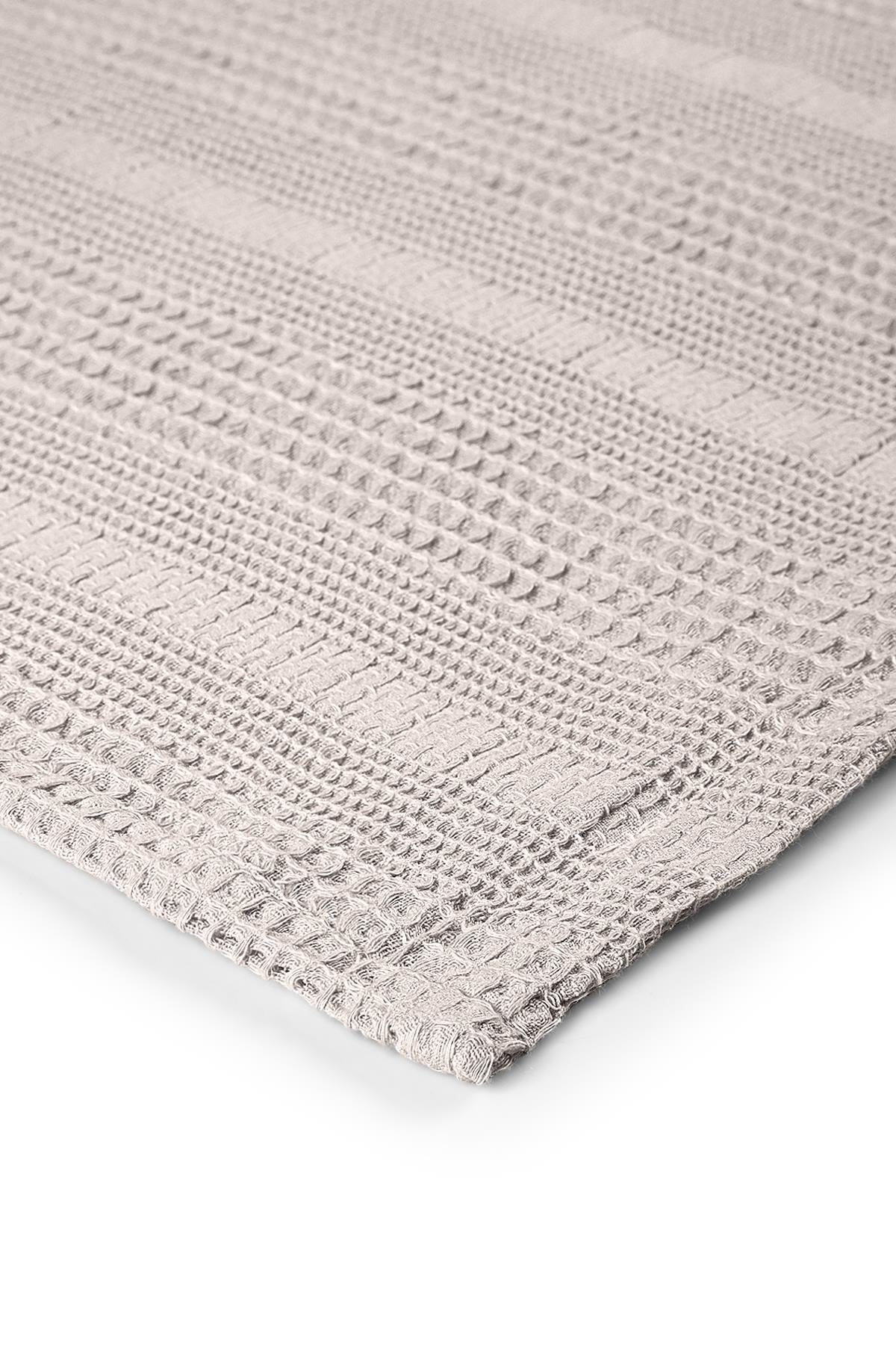 Waffle Cotton Double Piqué 220x240 cm - Beige