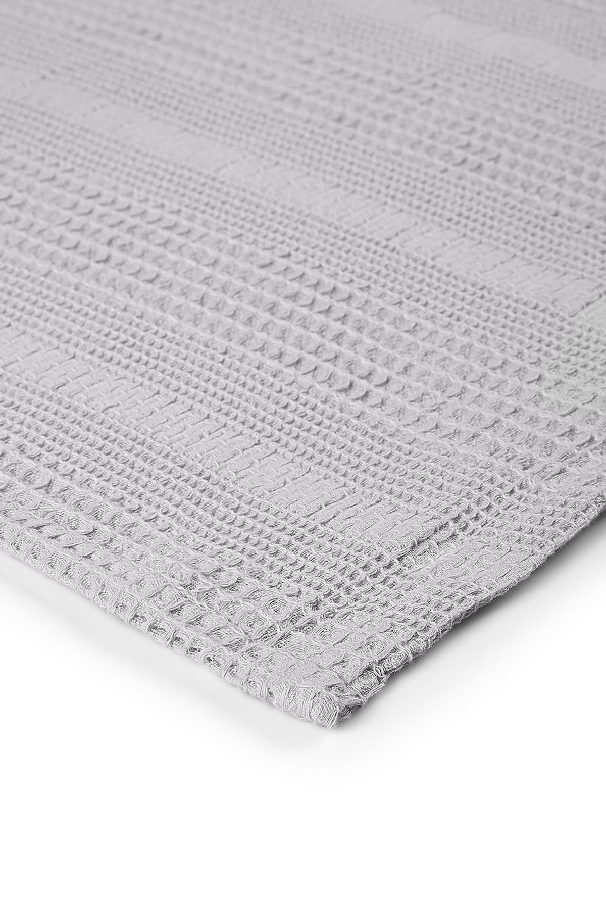 Waffle Cotton Double Piqué 220x240 cm - Grey