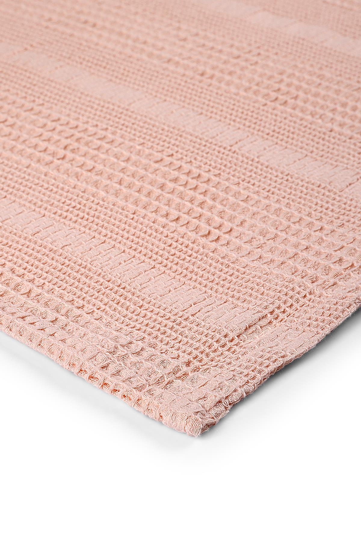 Waffle Cotton Double Piqué 220x240 cm - Powder