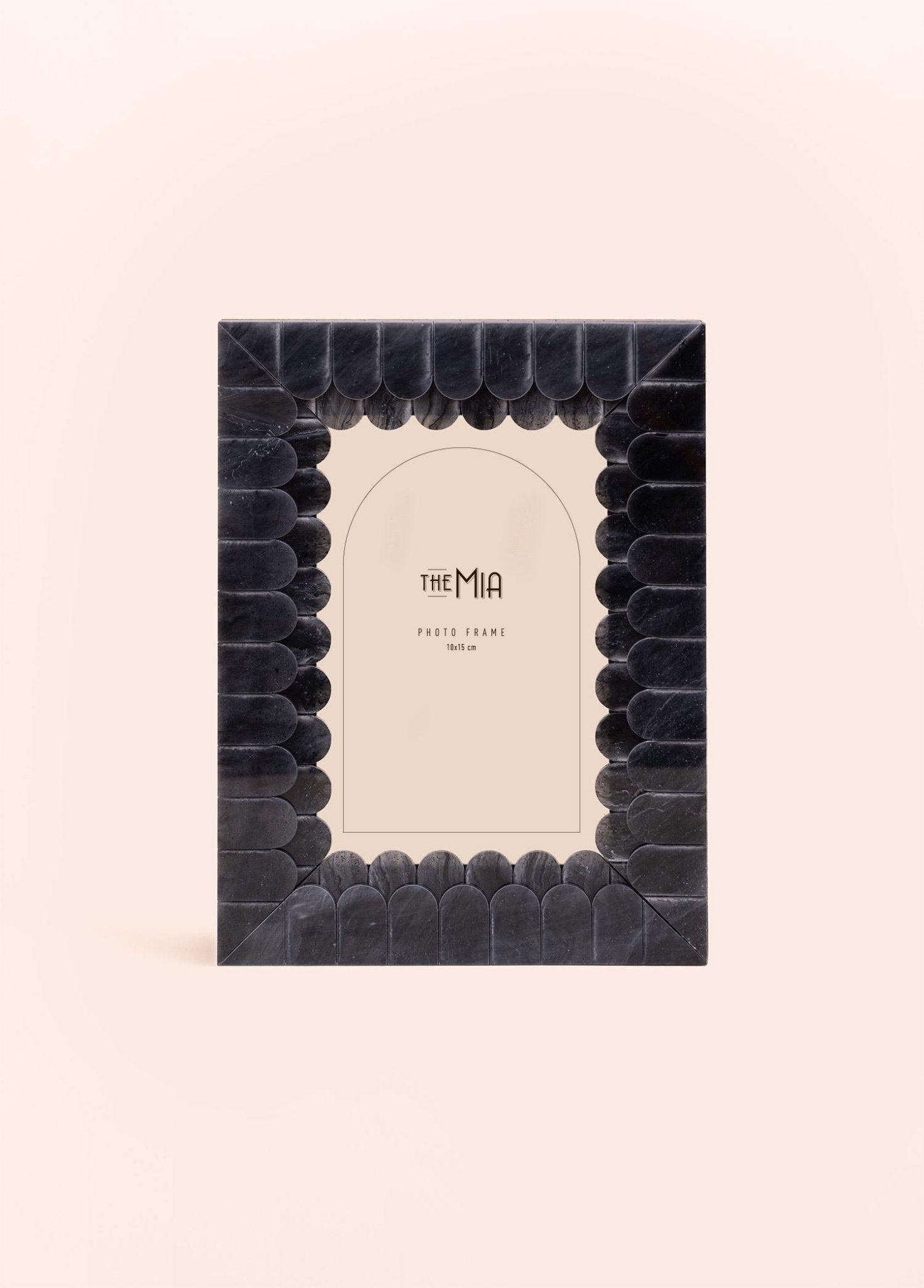 Wavy Photo Frame Black 15x20 cm - Exporgin | Türkiye Comes to You