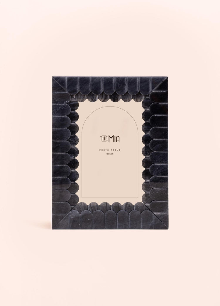 Wavy Photo Frame Black 15x20 cm - Exporgin | Türkiye Comes to You