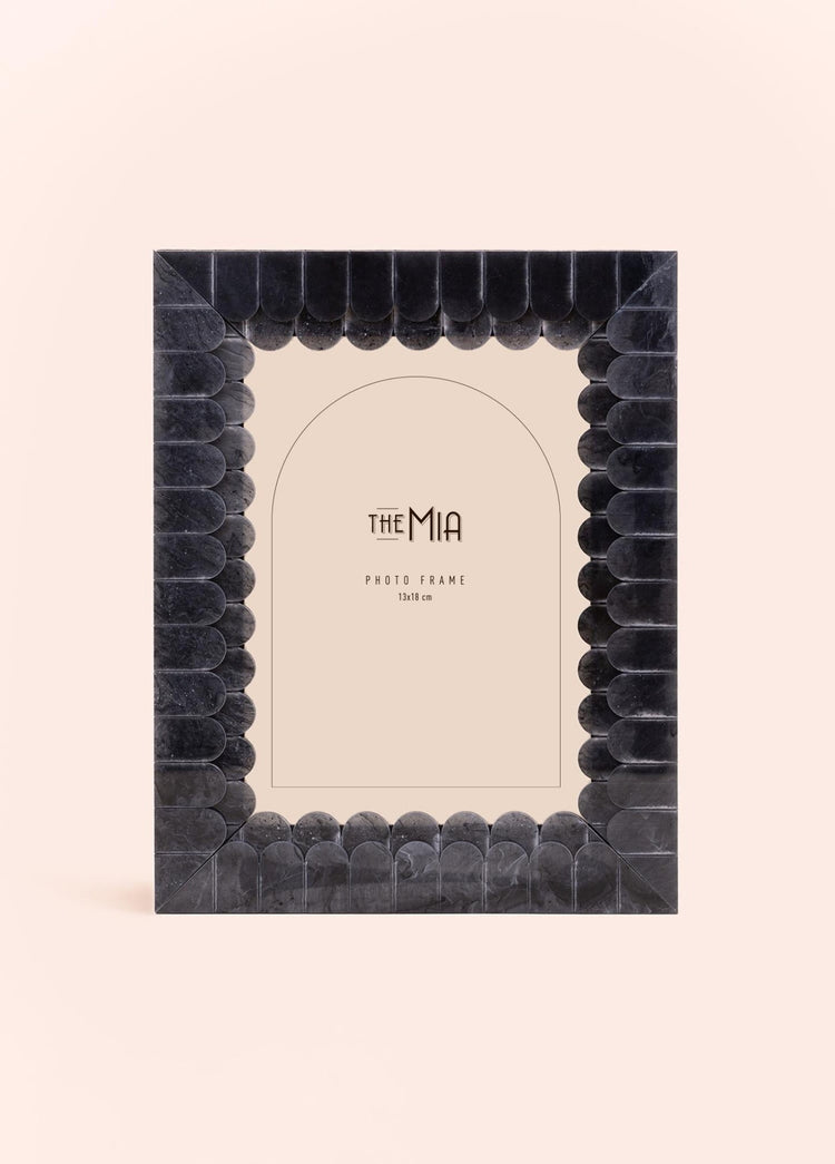 Wavy Photo Frame Black 18x23 cm - Exporgin | Türkiye Comes to You