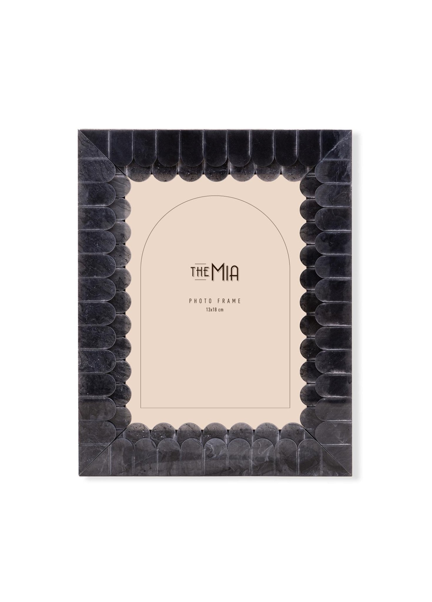 Wavy Photo Frame Black 18x23 cm - Exporgin | Türkiye Comes to You