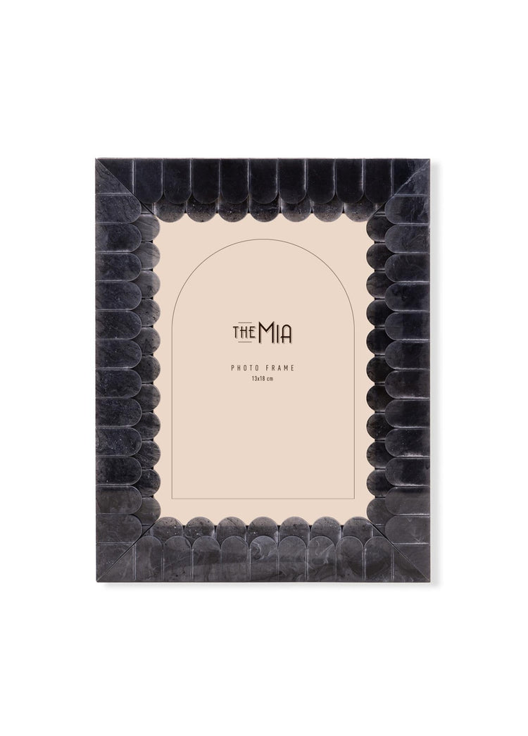 Wavy Photo Frame Black 18x23 cm - Exporgin | Türkiye Comes to You