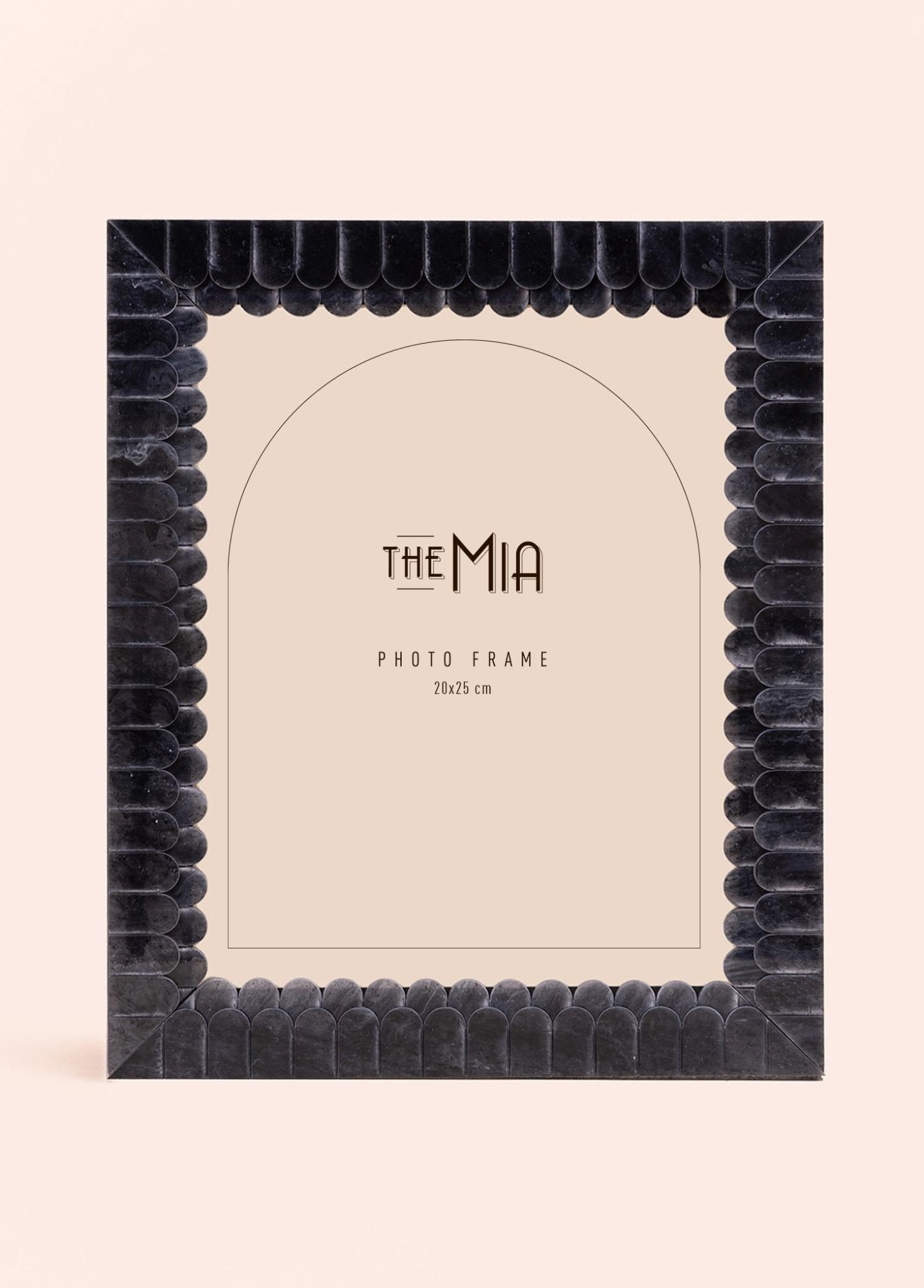 Wavy Photo Frame Black 25x30 cm - Exporgin | Türkiye Comes to You