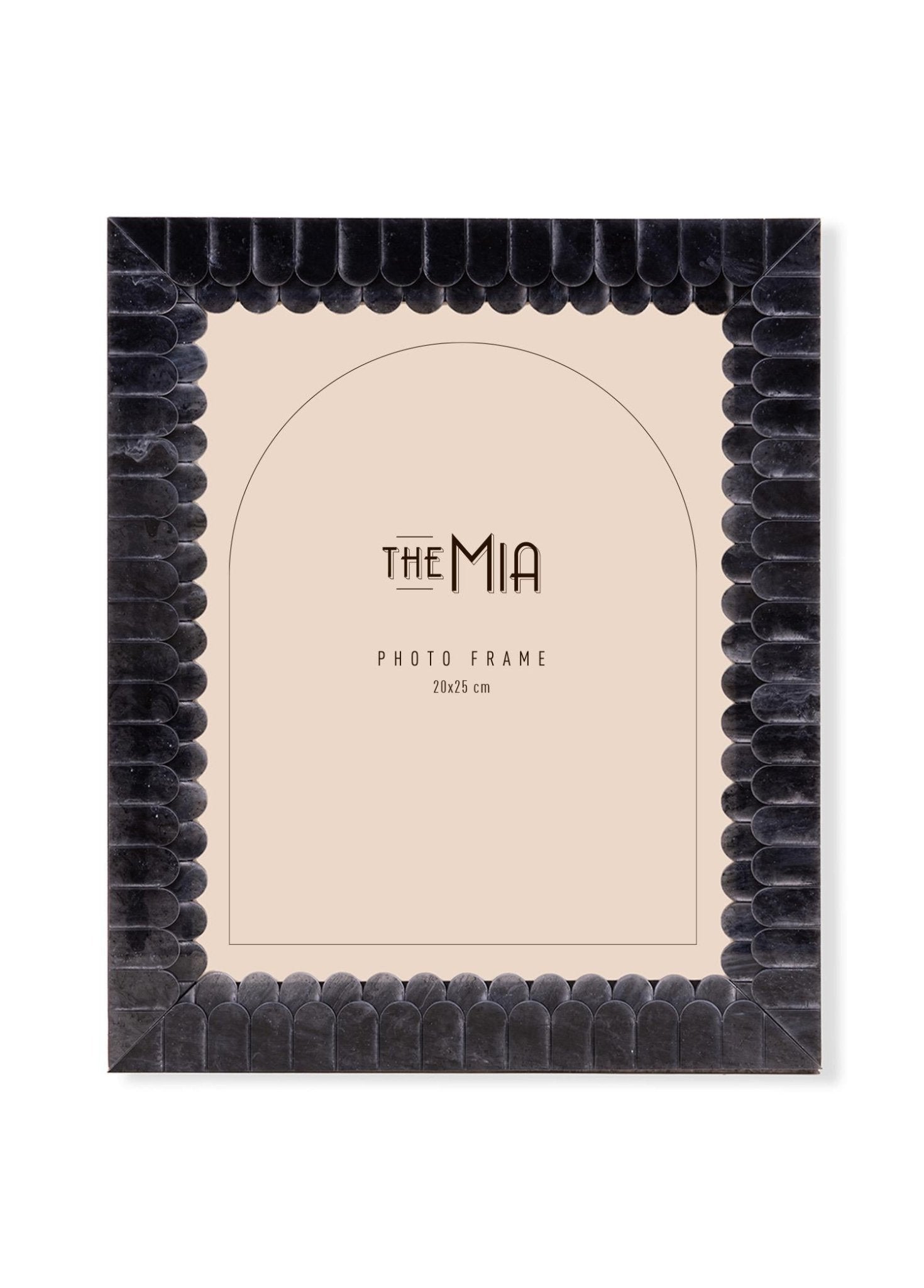 Wavy Photo Frame Black 25x30 cm - Exporgin | Türkiye Comes to You