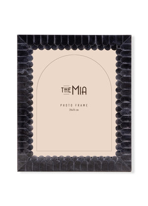 Wavy Photo Frame Black 25x30 cm - Exporgin | Türkiye Comes to You