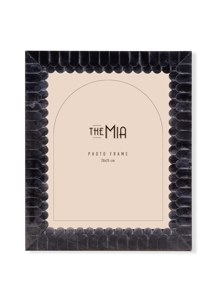 Wavy Photo Frame Black 25x30 cm - Exporgin | Türkiye Comes to You