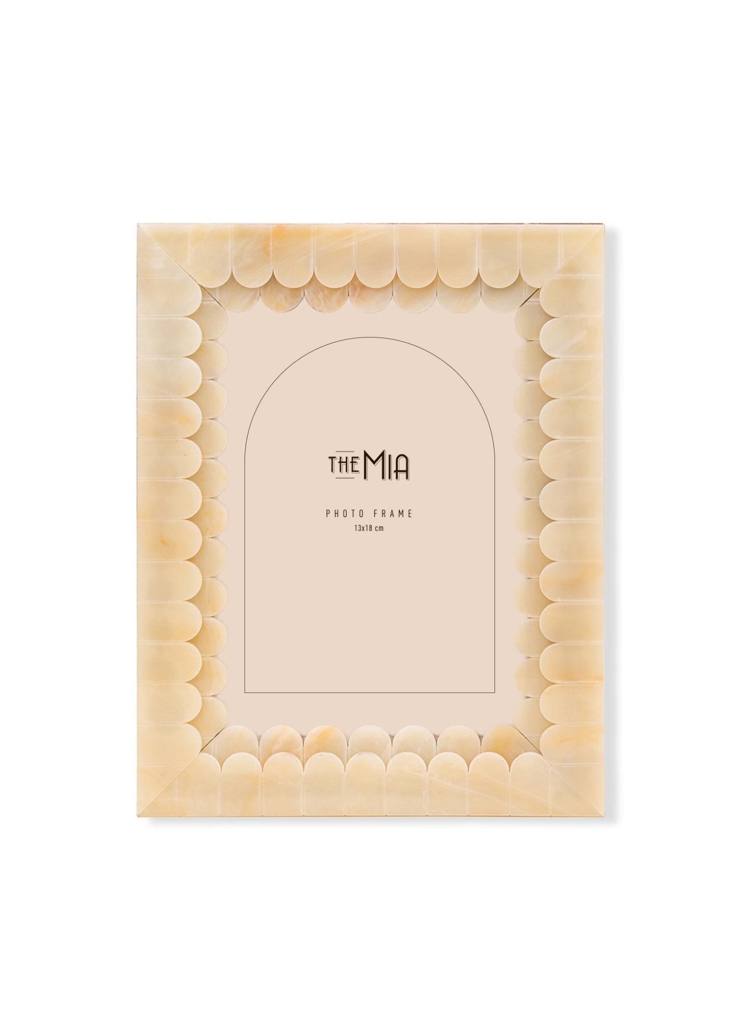 Wavy Photo Frame Yellow 18x23 cm - Exporgin | Türkiye Comes to You